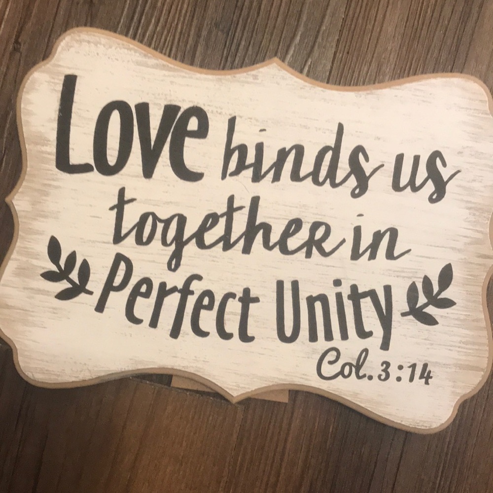 Wooden sign